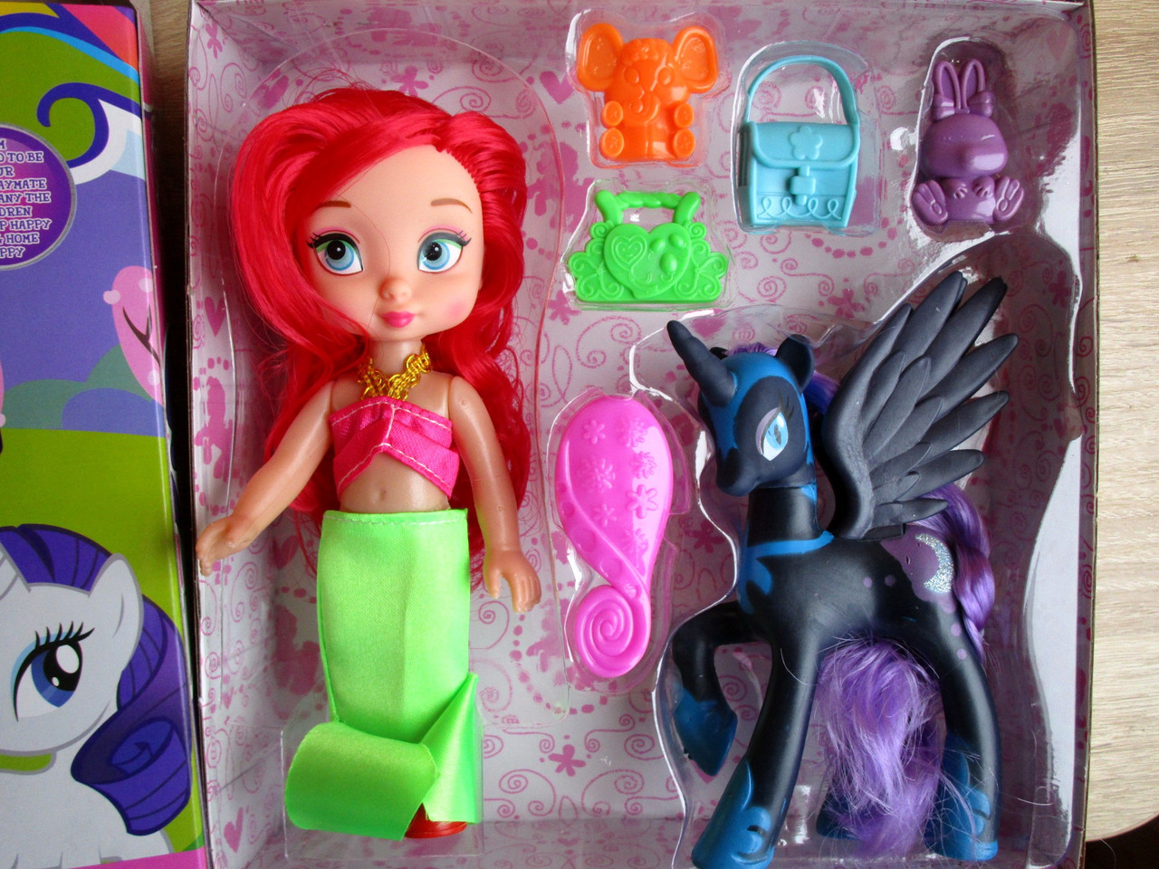 Игровой набор аналог My Little Pony кукла и пони единорог принцесса Луна 200 - фото 1 - id-p53796630
