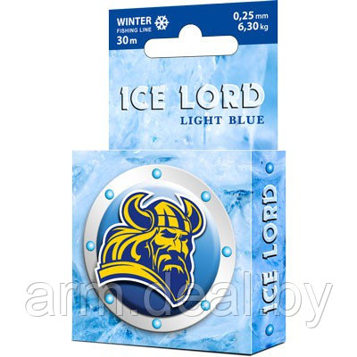 Леска зимняя Ice Lord Light Blue  (30m) 0.20