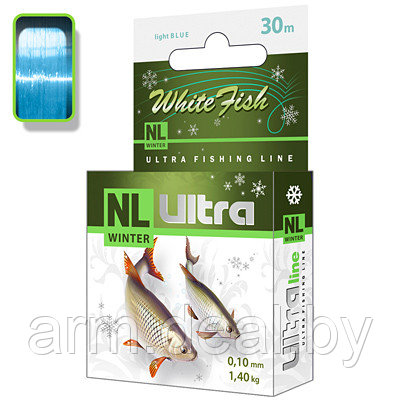 Леска зимняя NL ULTRA WHITE FISH (Белая рыба) 30m 0.18 - фото 1 - id-p190255978