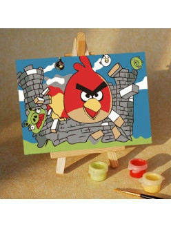 Раскраска по номерам Angry Birds (MA206) 10х15 см - фото 2 - id-p53811733