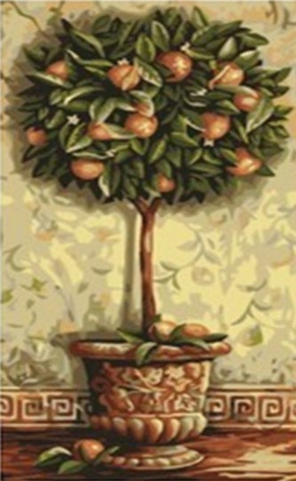 Картина по номерам Апельсиновое дерево (MY003) 40х80 см - фото 3 - id-p53811737
