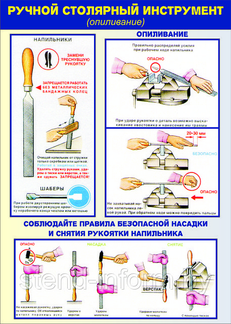 Плакат "Опиливание" Р-Р 50*70 см