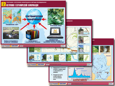 Комплект таблиц по географии "География: источники информации и методы исследования" (10т., А1,лам.) - фото 1 - id-p53885770