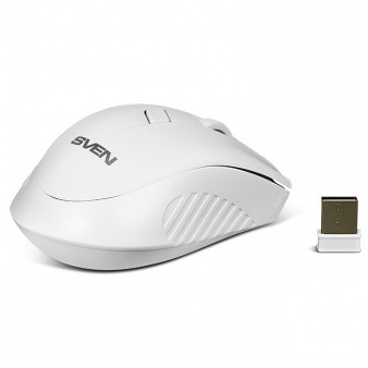 Беспроводная оптическая мышь SVEN RX-325 Wireless White, 4 кнопки, 600-1000dpi - фото 3 - id-p53903854