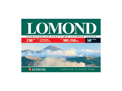 Фотобумага Lomond глянцевая односторонняя 10х15, 230 г/м, 50 л. (0102035) - фото 1 - id-p53904643