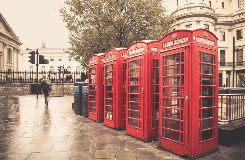 Фотообои "Телефонные будки. Англия"