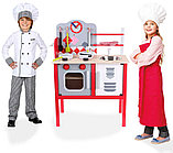 Игрушка для девочек детская кухня. Кухня Eco toys деревянная., фото 3