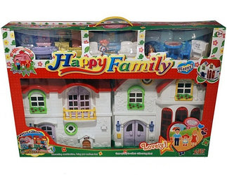 Игровой домик для кукол Happy Family 8031 на батарейках