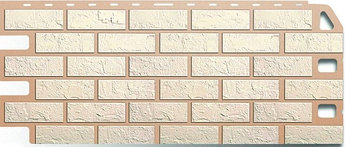 Цокольный сайдинг Альта Профиль Кирпич белый коллекция Кирпич