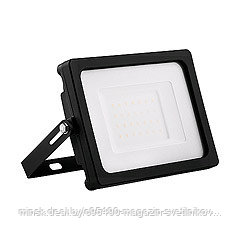Прожектор светодиодный 2835 SMD 30W 6400K IP65 AC220V/50Hz : черный с матовым стеклом , LL-920