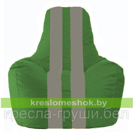 Кресло мешок Спортинг зелёный - серый С1.1-239 - фото 1 - id-p53945337