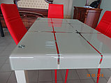 Стеклянный  обеденный стол 1100Х700Х750. Кухонный   стол стеклянный А-105, фото 5