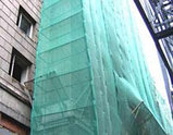 Сетка фасадная затеняющая 80г/м² 85% зелёная 2х50м рул 100м² (петли), фото 5