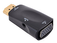 Преобразователь ORIENT HDMI в VGA (HDMI папа - VGA мама) с аудио-выходом 3,5 мм.