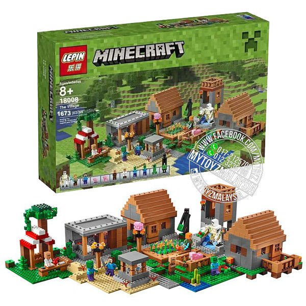 Конструктор Lepin 18008 Деревня (аналог Lego Майнкрафт Minecraft 21128 ) 1673 детали - фото 1 - id-p53991380