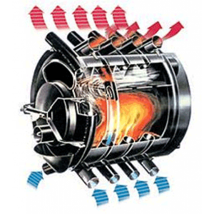 Печь отопительная Буран АОТ-08 тип 005 со стеклом (140м3) - фото 2 - id-p50365144