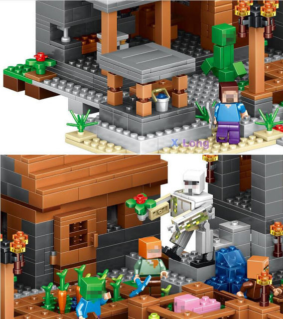 Конструктор Lele 79288 Деревня (аналог Lego Майнкрафт, Minecraft 21128 ), 1106 деталей - фото 7 - id-p53991409