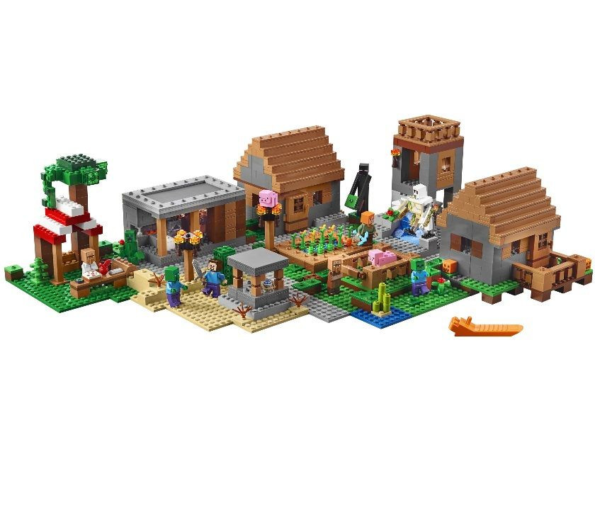 Конструктор Деревня Micro World Майнкрафт 1650 деталей (Minecraft 79351) - фото 4 - id-p53991443