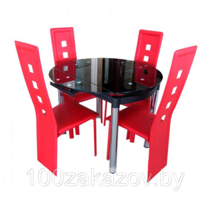 Стол трансформер. Стеклянный кухонный стол. Раздвижной стол трансформер 6069-2 - фото 2 - id-p5994057
