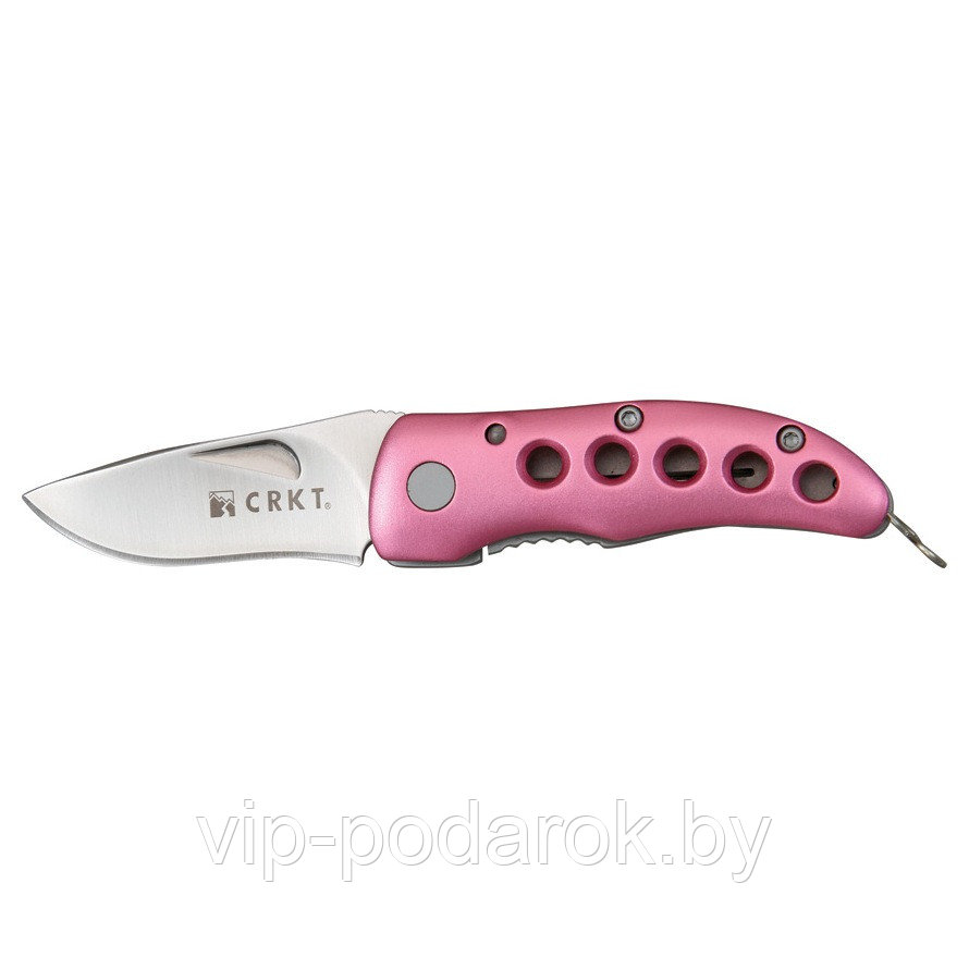 Складной нож - брелок Shrimp Metallic Pink