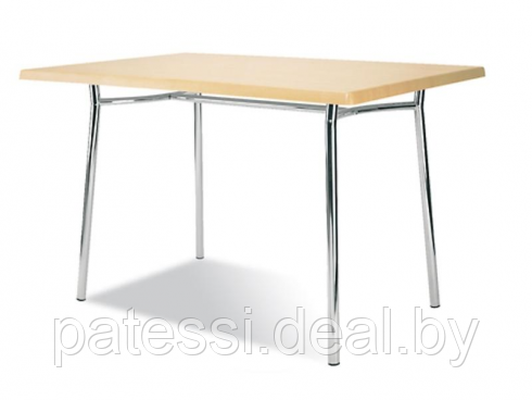 Стол для столовой 1200х800х750 на хромированных опорах - фото 1 - id-p54028439