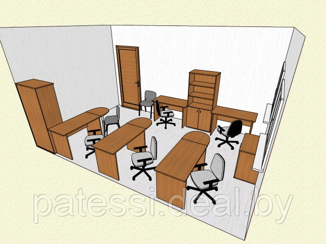 Комплект офисной мебели. Серия Практика