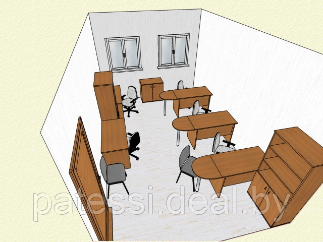 Комплект офисной мебели. Серия Практика - фото 3 - id-p54028773