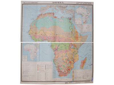 Учебная карта "Африка"(социально-экономическая) (матовое, 2-стороннее лам.) - фото 1 - id-p54078838