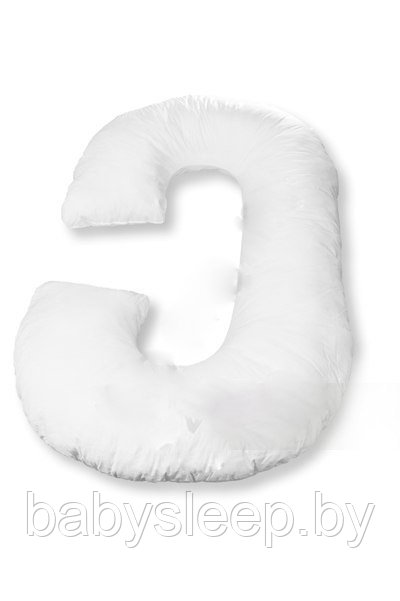 Подушка для беременных "Рогалик" Белая. Однотонные.