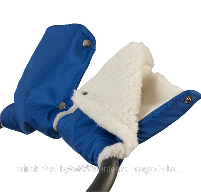 Муфта-варежки , рукавички на коляску для рук. "BabySleep" Овчина -шерстяной мех. Зимние. - фото 6 - id-p54079151