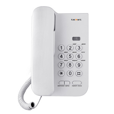Проводной телефон teXet TX-212 Светло-серый - фото 2 - id-p54116315