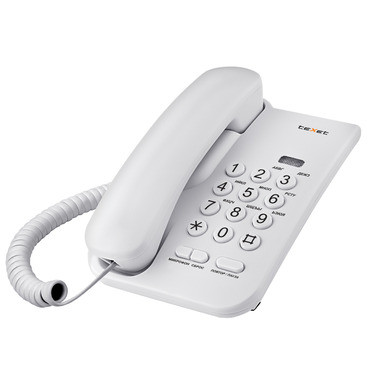 Проводной телефон teXet TX-212 Светло-серый - фото 1 - id-p54116315