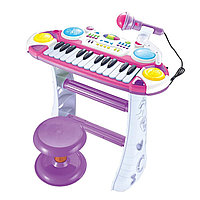 Детское пианино BB335D (45х20) с микрофоном и стульчиком