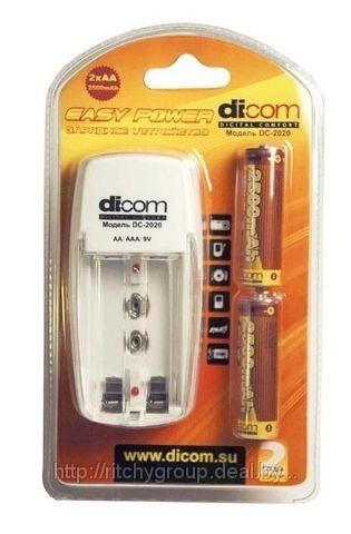 Зарядное для аккумуляторов DICOM DC2020+2X2500MAH - фото 1 - id-p1950922