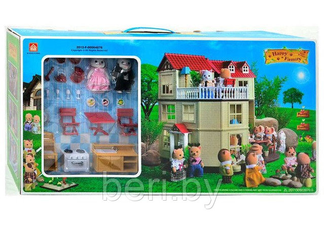 Игровой домик для звер Happy family, домик для кукол арт. 012-10 (аналог Sylvanian families) - фото 7 - id-p54129737