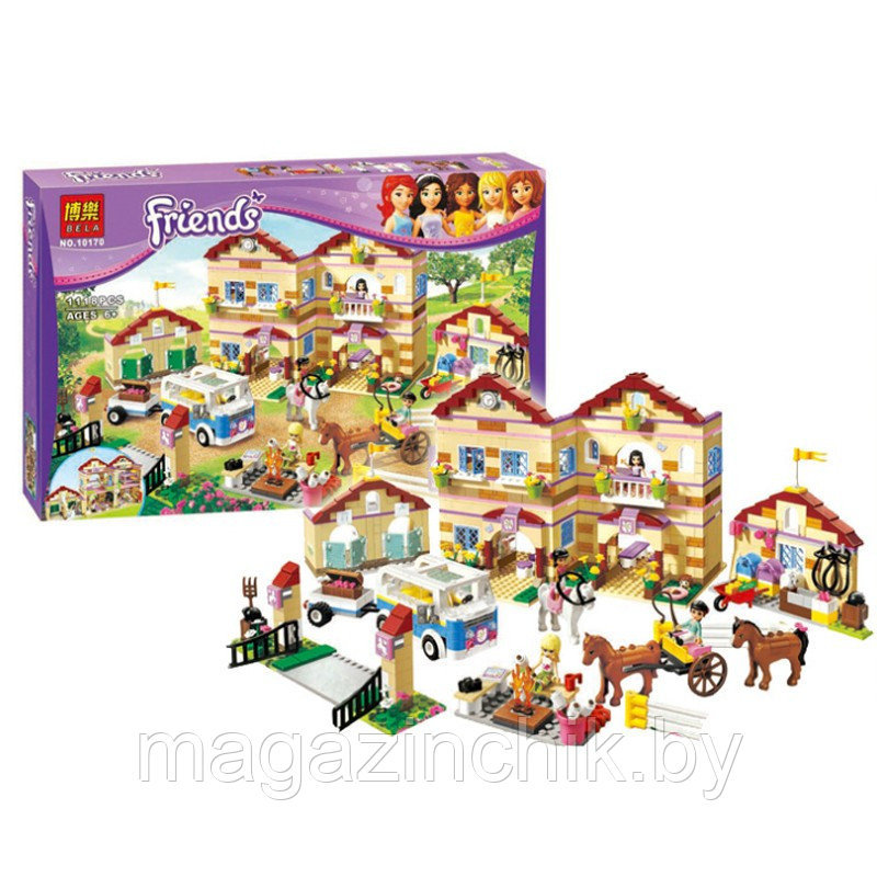 Конструктор 10170 Bela Friends Школа верховой езды 1118 дет. аналог Лего (LEGO) Френдс 3185