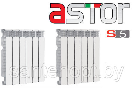 Радиатор алюминиевый Fondital Astor S5 500/100 - фото 2 - id-p54132367