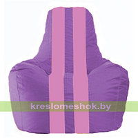 Кресло мешок Спортинг сиреневый - розовый С1.1-109