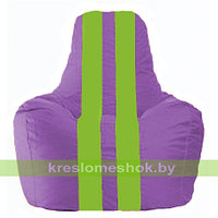 Кресло мешок Спортинг сиреневый - салатовый С1.1-108