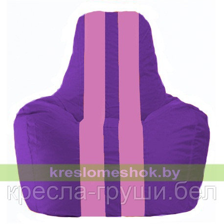 Кресло мешок Спортинг фиолетовый - розовый С1.1-32