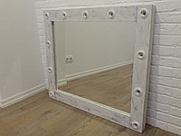 Гримерное зеркало из массива "White&silver"/100% HandMade