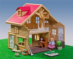 012-03 Загородный домик для зверюшек, Happy family, (аналог Sylvanian families) с аксессуарами