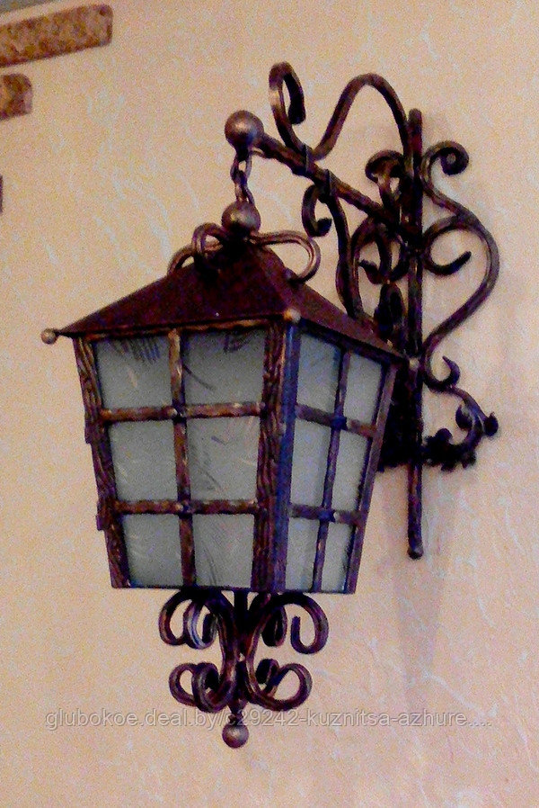 Светильник настенный, кованый №6 - фото 2 - id-p54209651