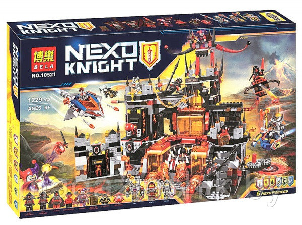 Конструктор Nexo Knights Нексо Рыцари 10521 Вулканическое логово Джестро, 1229 дет., аналог LEGO 70323 - фото 1 - id-p54224488