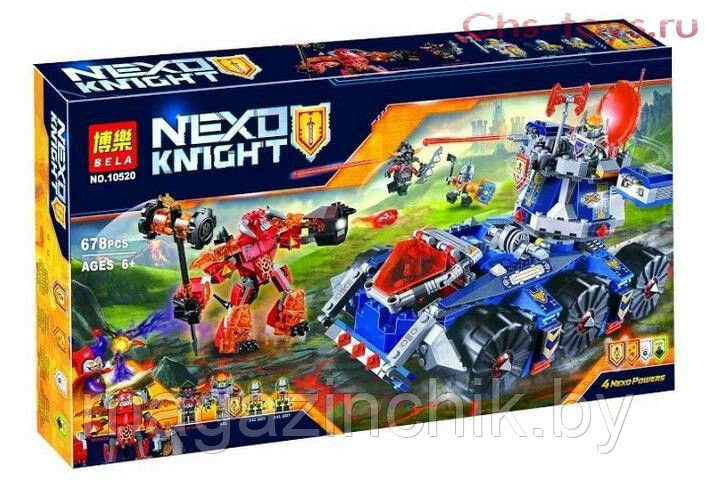 Конструктор Nexo Knights Нексо Рыцари 10520 Башенный тягач Акселя, 678 дет., аналог LEGO 70322 - фото 1 - id-p54225056