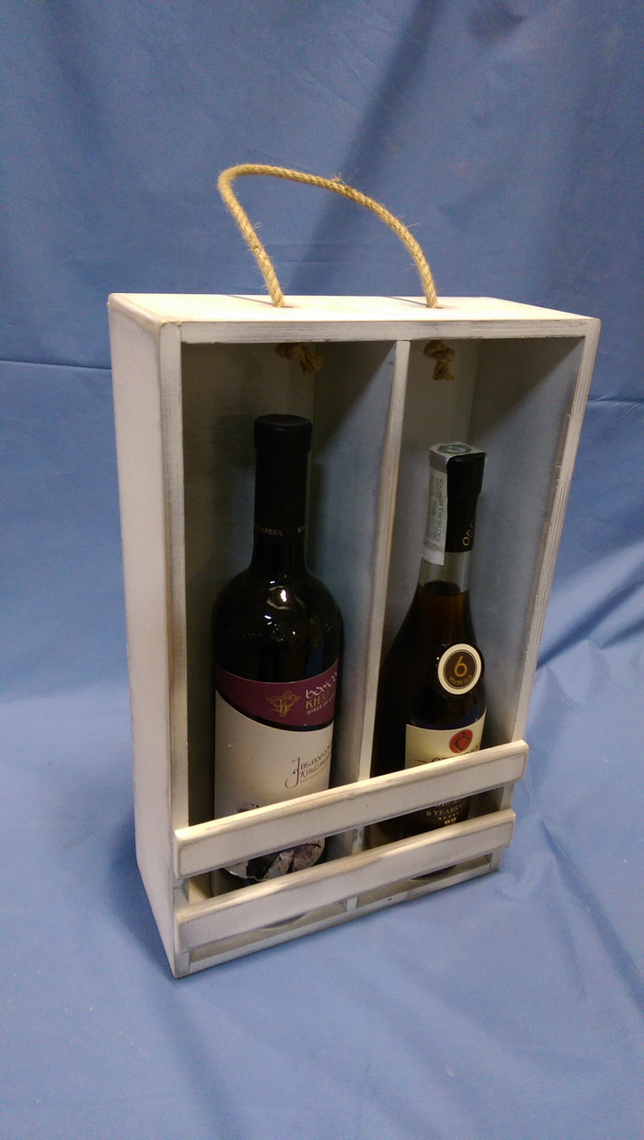 Короб для алкоголя на 2 бутылки - фото 1 - id-p51332812