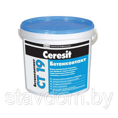 Грунтовка адгезионная Ceresit CT19, 10 л  (15кг.)