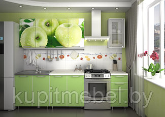 Кухня фотопечать "Зеленая мамба/яблоко" 2,0 м.