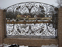 Забор с плотной художественной ковкой модель 164