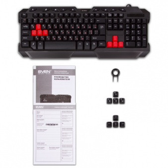 Игровая проводная клавиатура SVEN Challenge 9700 - 113кл, 9кл мультимедиа - фото 6 - id-p54280943